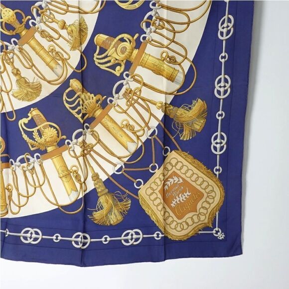 Authentic Hermes Cliquetis Carre 90 Scarf Multicolour 100% Silk Vintage - Picture 5 of 15